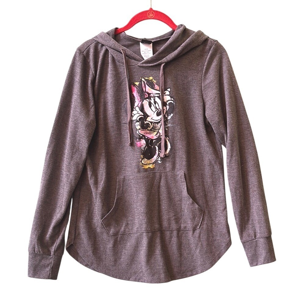Disney Gray Hoodie with Minnie Mouse size‎ Medium